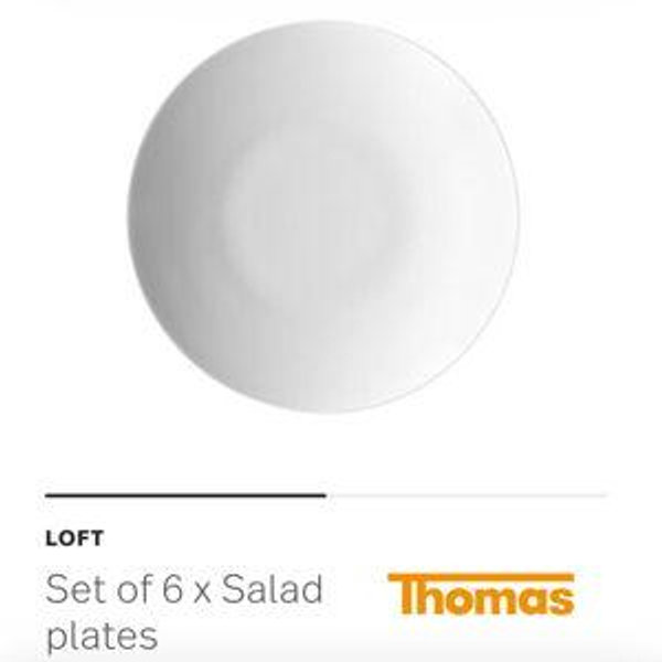 Set of 6 x Salad plates | Loft White | Rosenthal Shop