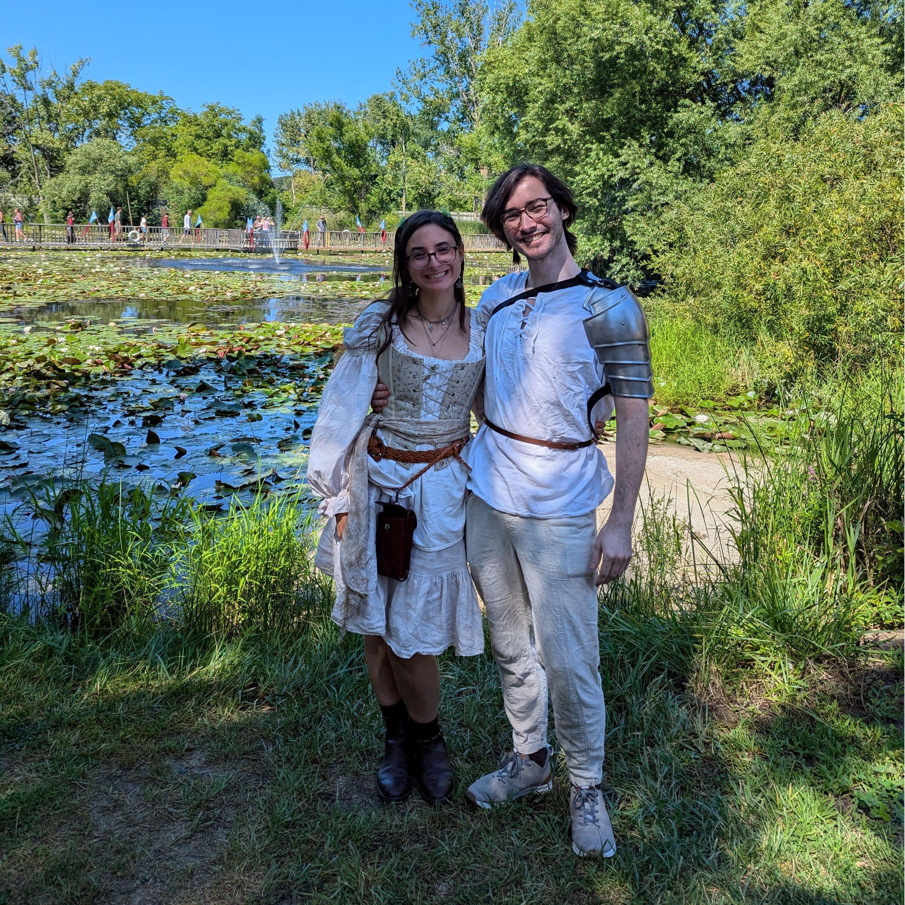 At the Ren Faire (our third!), 2024