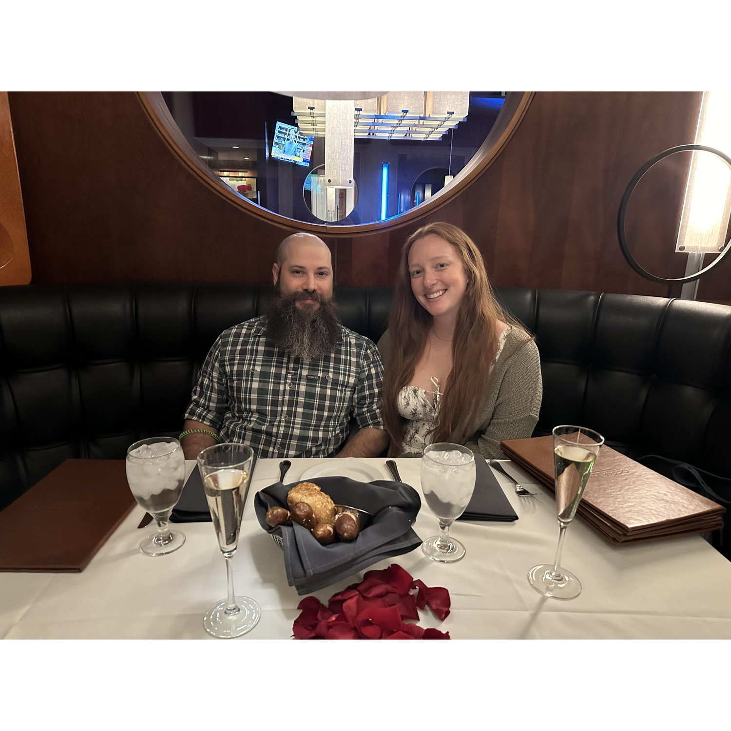 Happy 1 Year Anniversary to us! Eating tons of delicious food at Ocean Prime in Tampa, FL