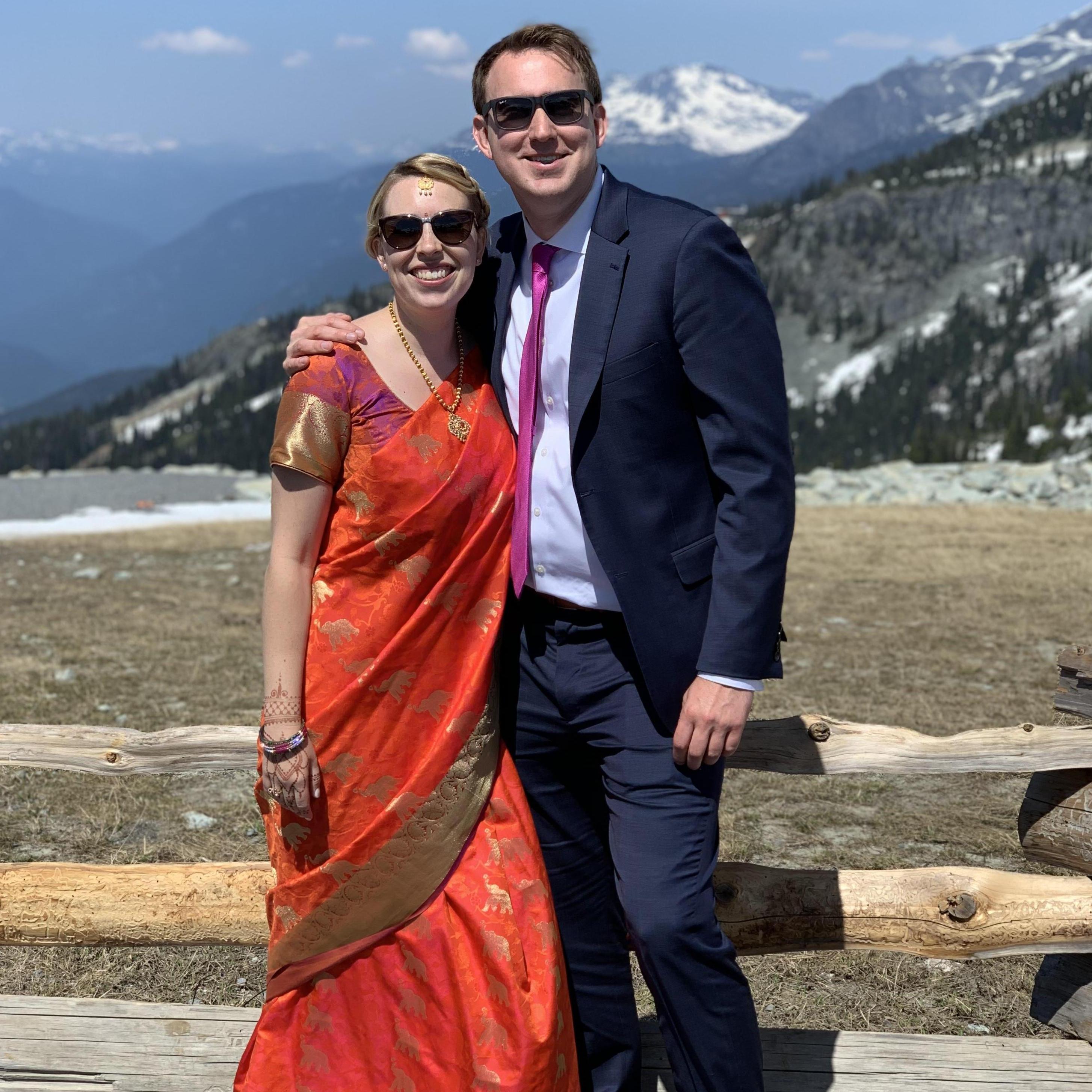 At a friend's wedding in Whistler