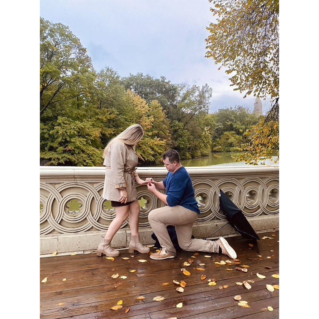 The Day I Said Yes! Mike surprised me on our trip to NYC. We were lucky to have Mikes cousin Caroline take pictures in central park