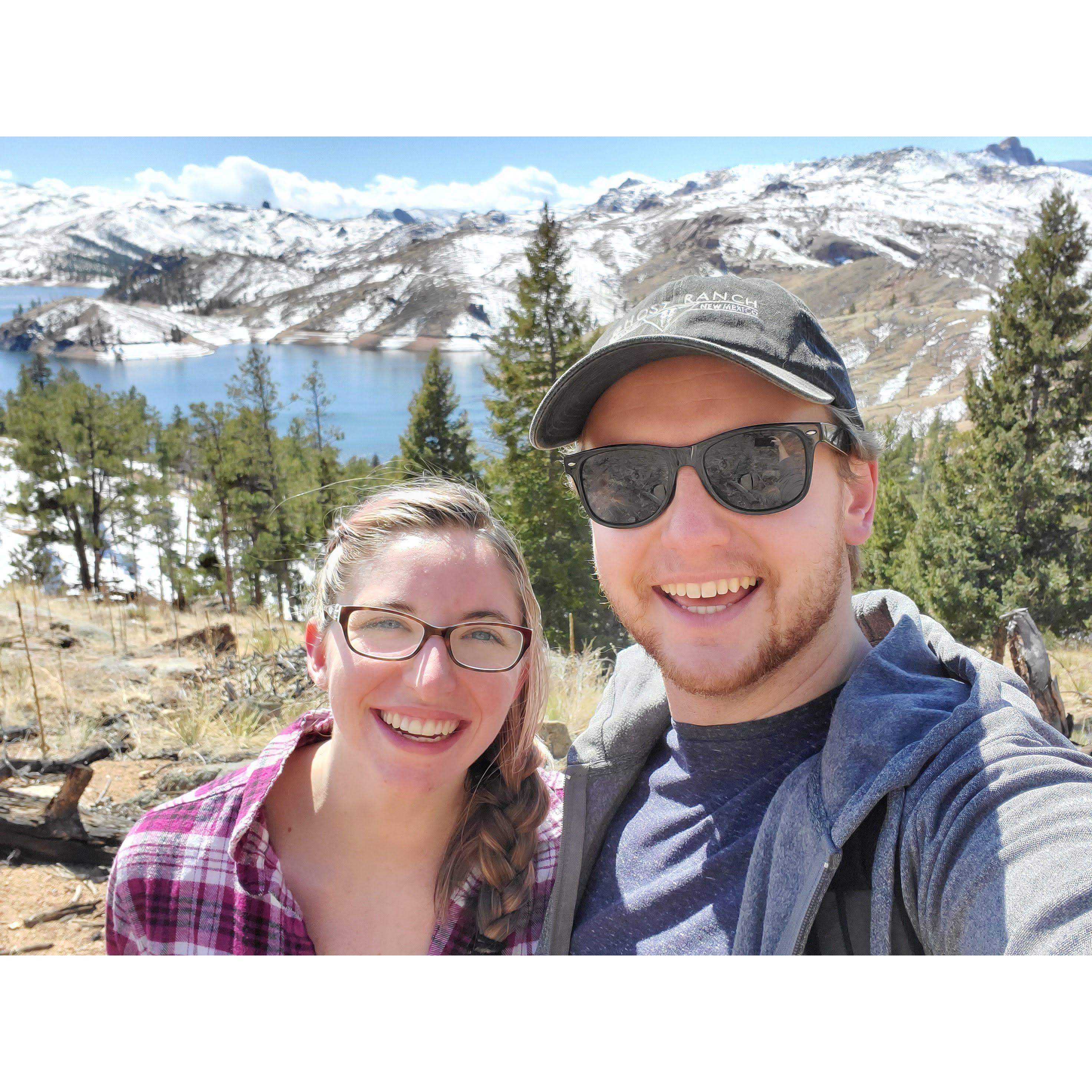 One of our first hikes together in Colorado.