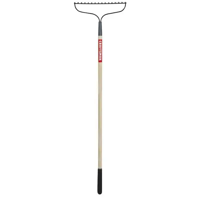 CRAFTSMAN 58-in L Wood-Handle Welded steel Garden Rake