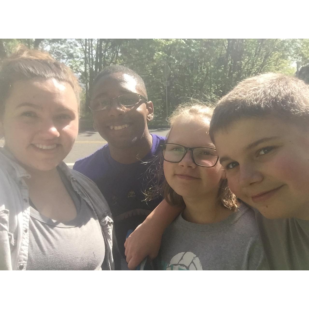 Volunteering at an ivy cleanup in Southwest Portland - Katy, Jonathon, Alissa and William
August 2015