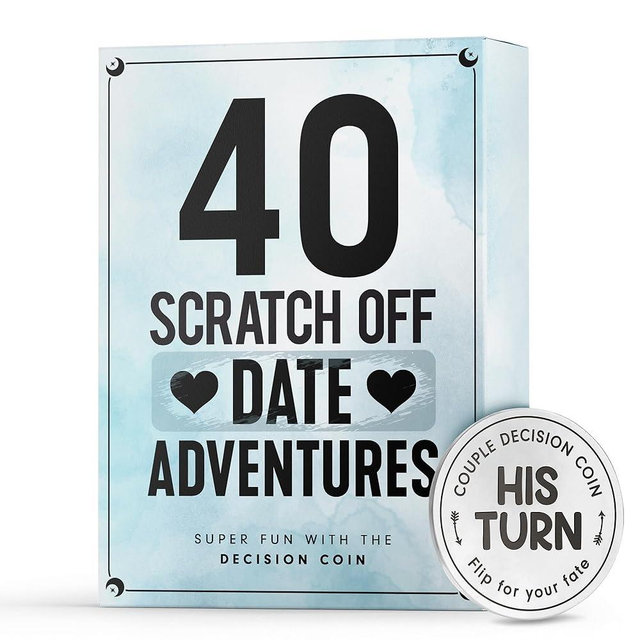LOVEVIBE - Couples Gift Ideas, Scratch Off Couple Games for Date Night, Card Games for Couples - Date Night Ideas - Anniversary, Engagement, Wedding Gifts for Boyfriend, Girlfriend, Her, Him, Husband