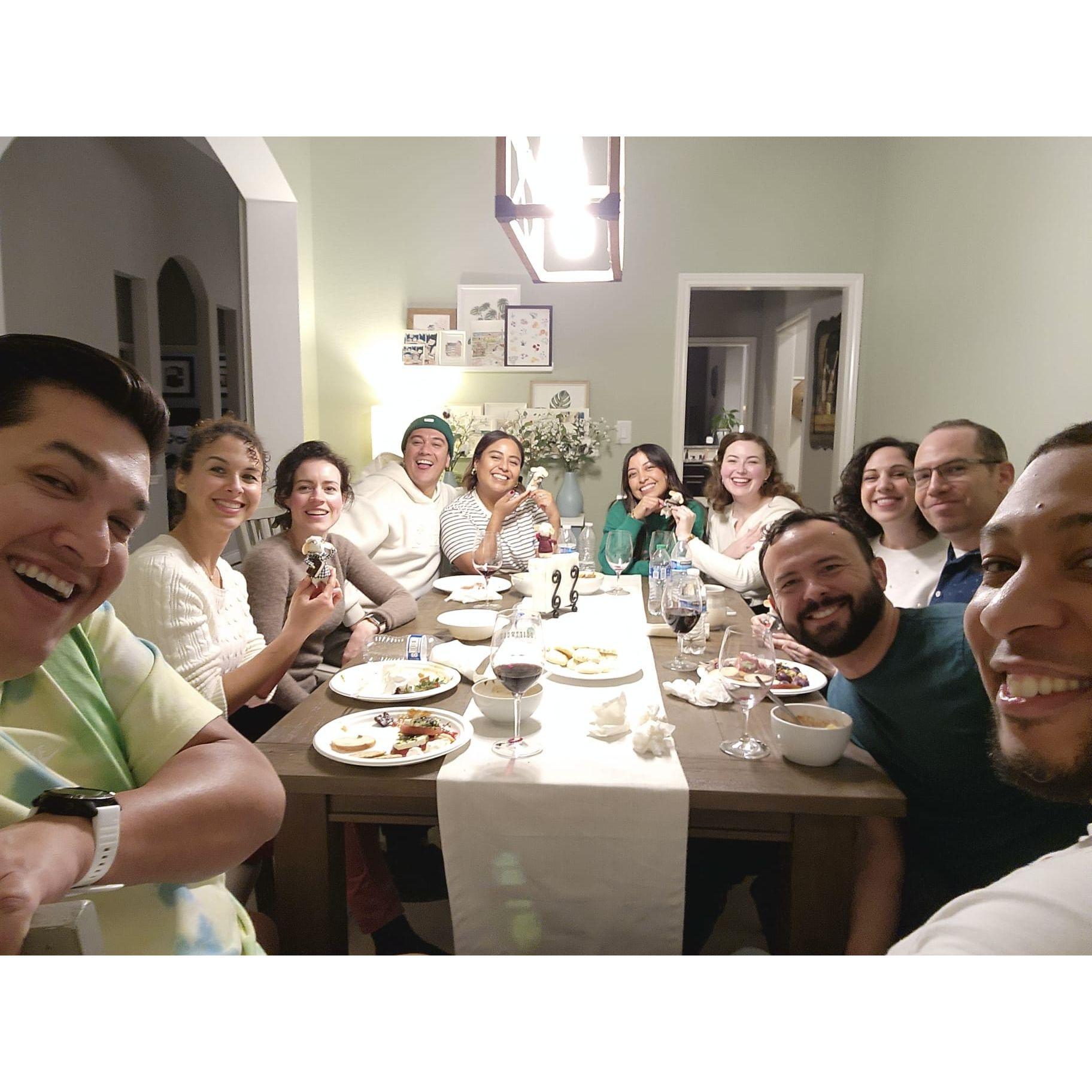 Friends that are like family!
One month of dating.