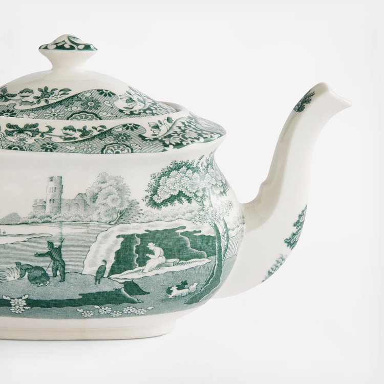 Spode, Green Italian Teapot | Zola
