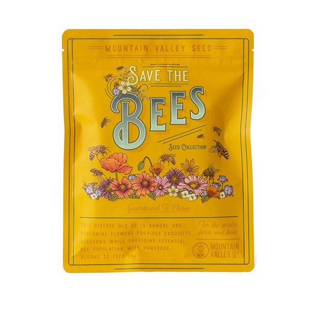 Package of 80,000 Wildflower Seeds - Save The Bees Wild Flower Seeds Collection - 19 Varieties of Pure Non-GMO Flower Seeds for Planting Including Milkweed, Poppy, and Lupine