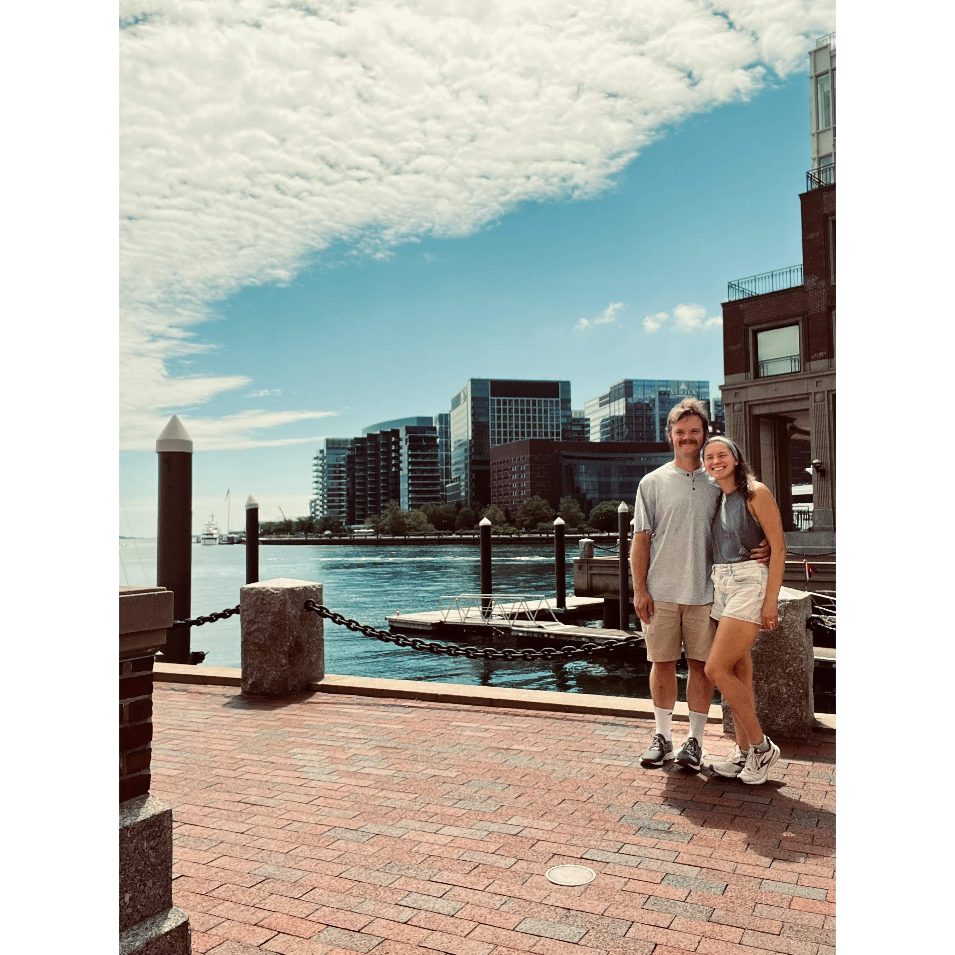 Visiting Boston on a trip to Erin's hometown