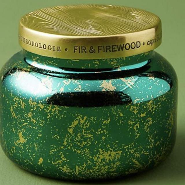 Capri Blue Fir & Firewood Jar Candle
