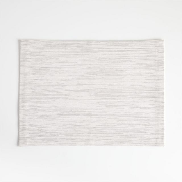 Aspen White Cotton Placemats, Set of 8