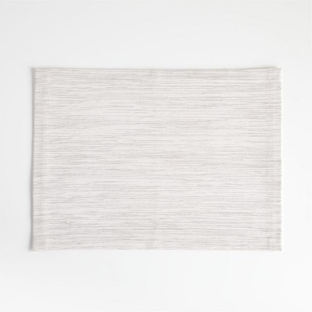 Aspen White Cotton Placemats, Set of 8