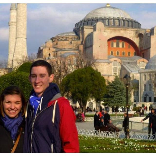 We did long distance all throughout college. This picture was in Istanbul where Stephen studied abroad.