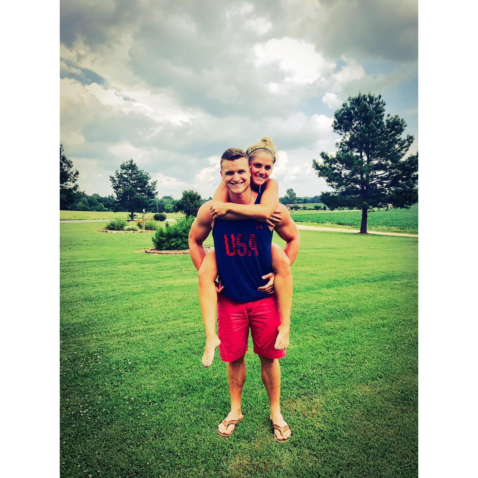 1st 4th of July together in Virginia.