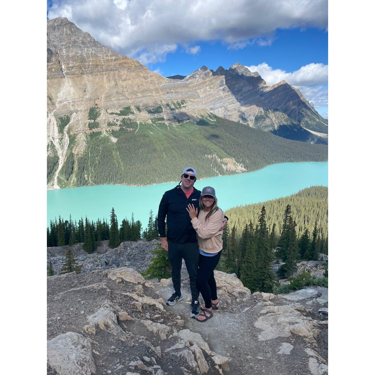 Peyto Lake en route from Banff to Jasper