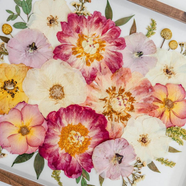 Bridal bouquet framed preservation