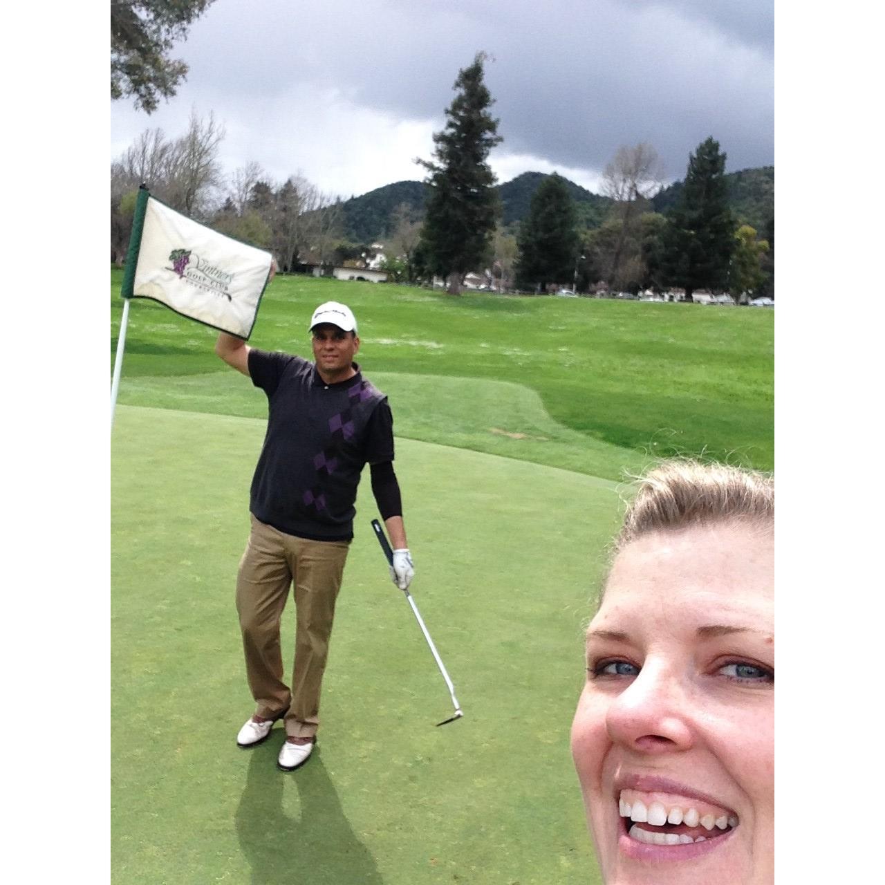We did it!!! Vintner's Golf Club in Yountville