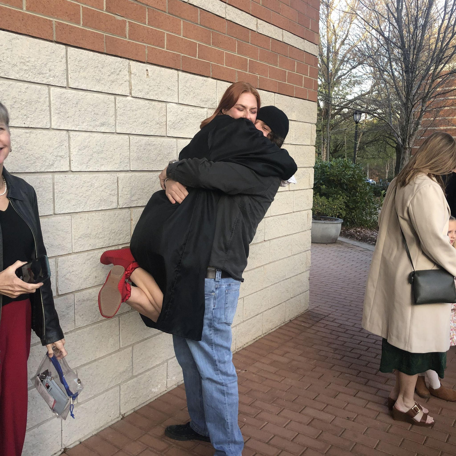 Celebrating Christina's college graduation together (his support was a big part of my success :,))