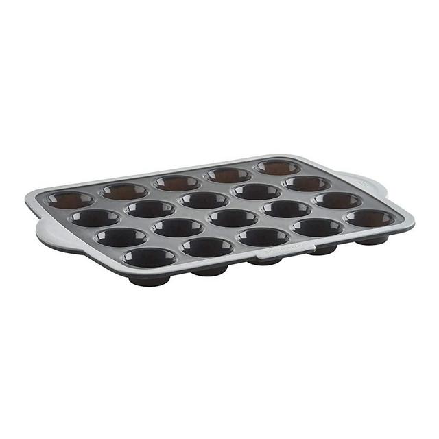 Trudeau 20 Count Mini Muffin Pan Grey