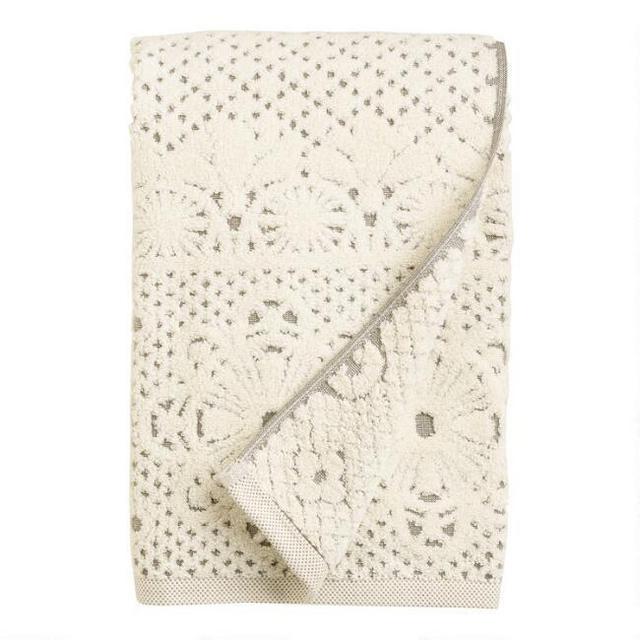 Lattice Sculpted Bath Towel