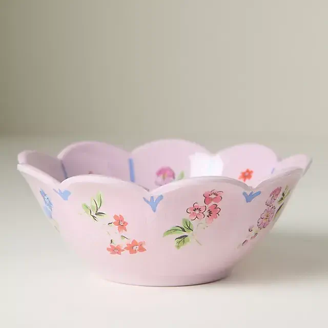 Annette Floral Melamine Nut Bowls, Set of 4