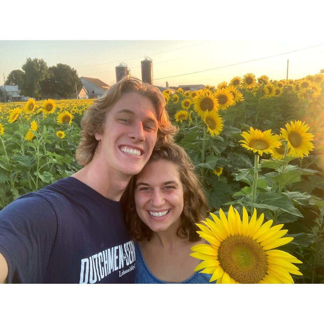 Dain stole Celia's heart by picking flowers for her, so now it's one of our favorite things to do