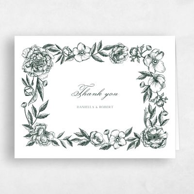 Dark Forest, Green Wedding Thank You - Iniguez Landscape
