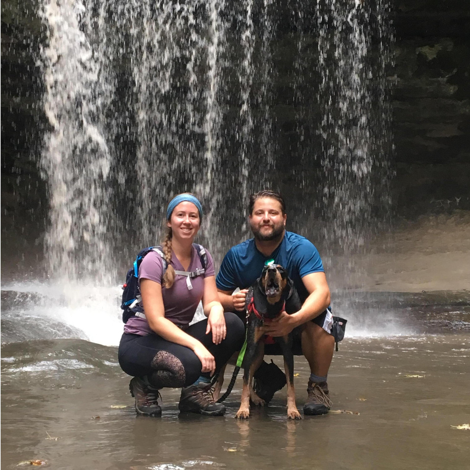 Hiking Starved Rock with our pup!