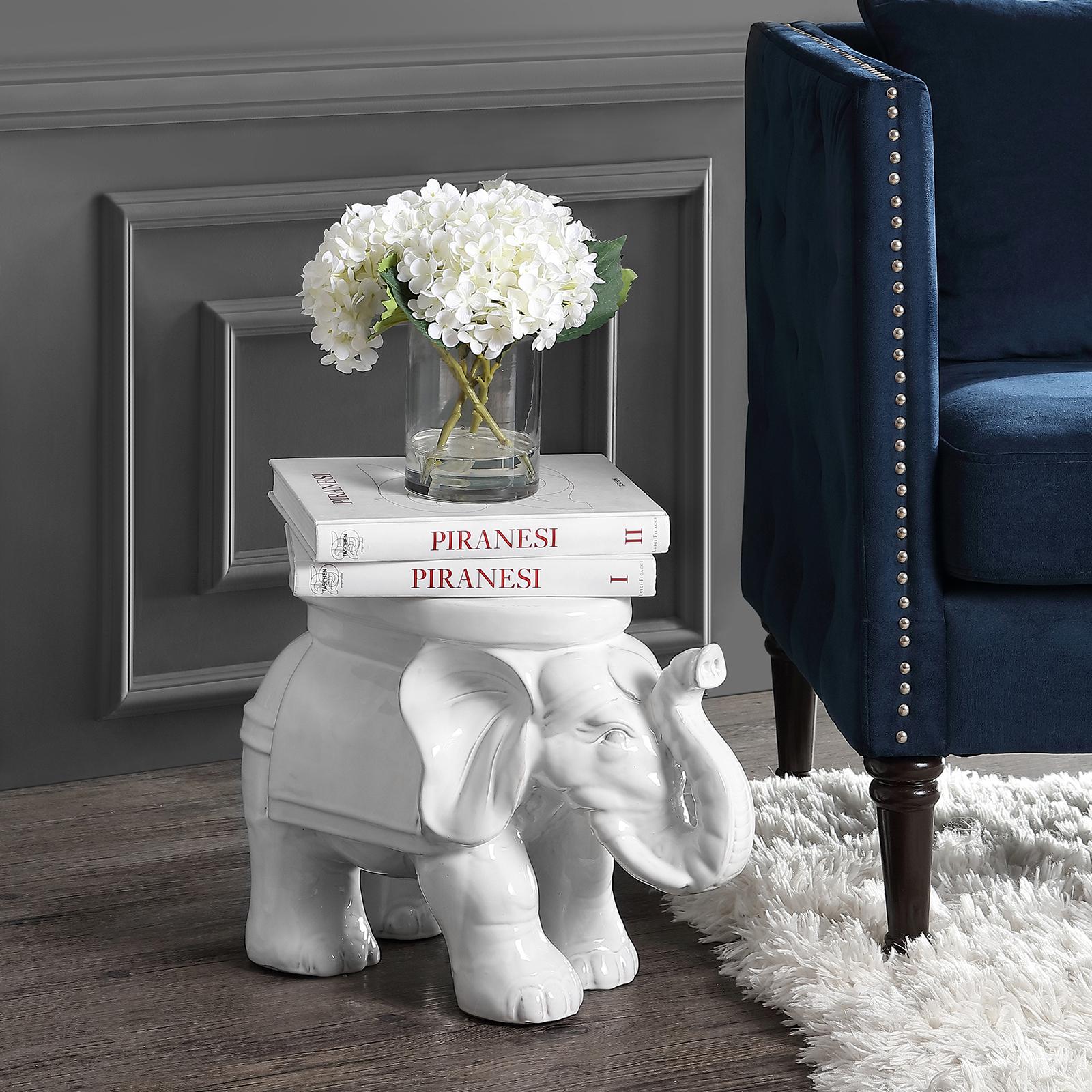 JONATHAN Y, Elephant Ceramic Garden Stool | Zola