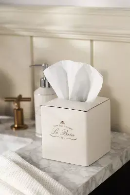 Le Bain Porcelain Tissue Holder