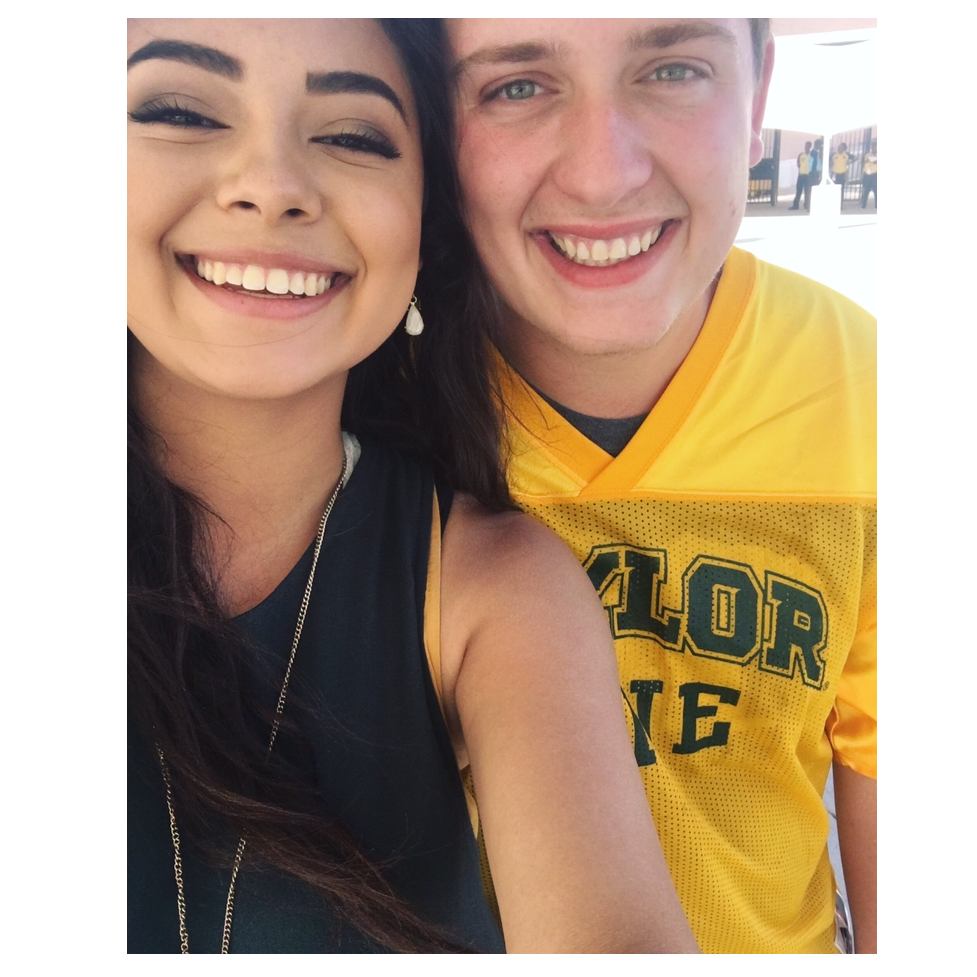 I love this picture of us! Game days were always so fun despite walking from the dorms in the heat