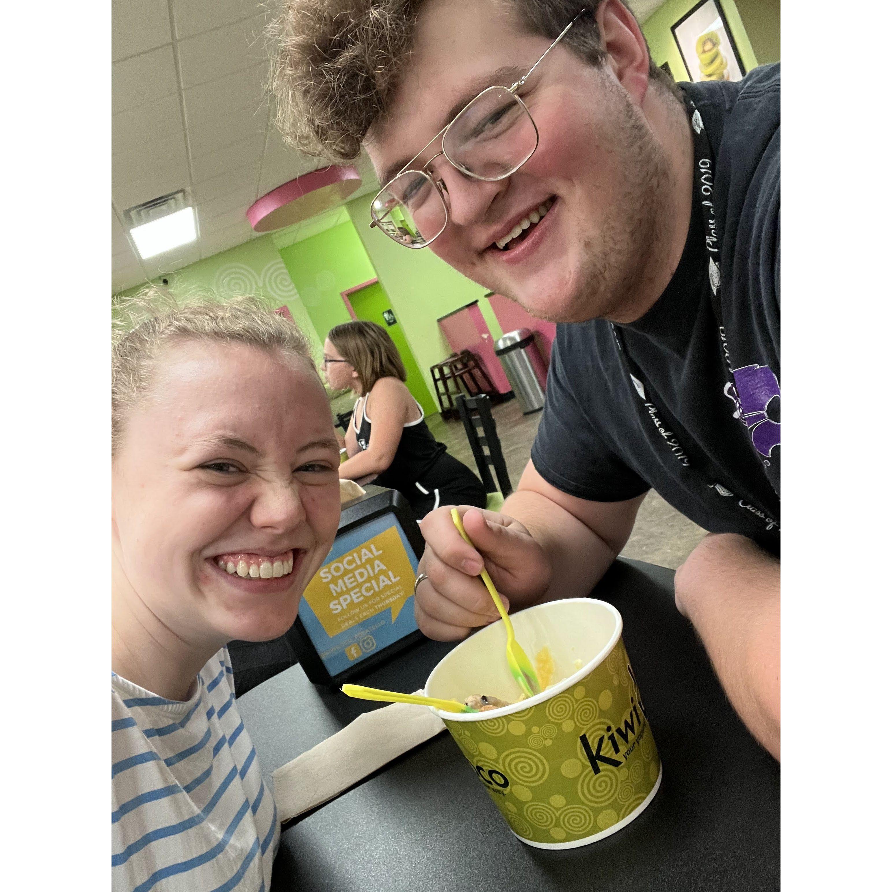 This photo was taken on one of our first dates.