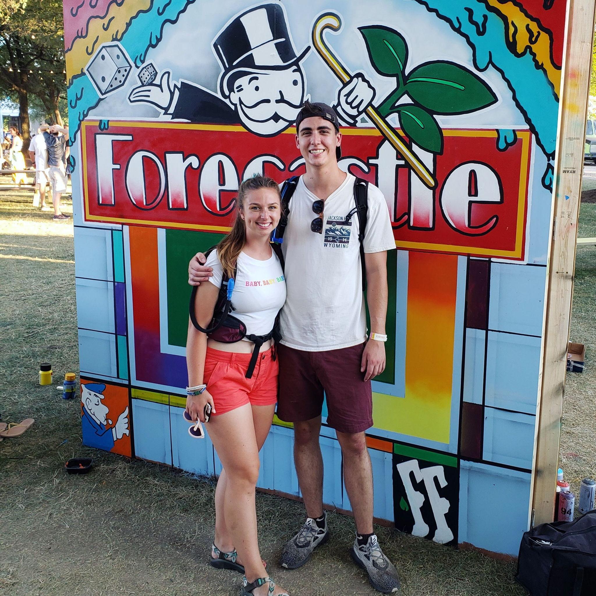 Our first photo together - Forecastle music festival 2019 in Louisville