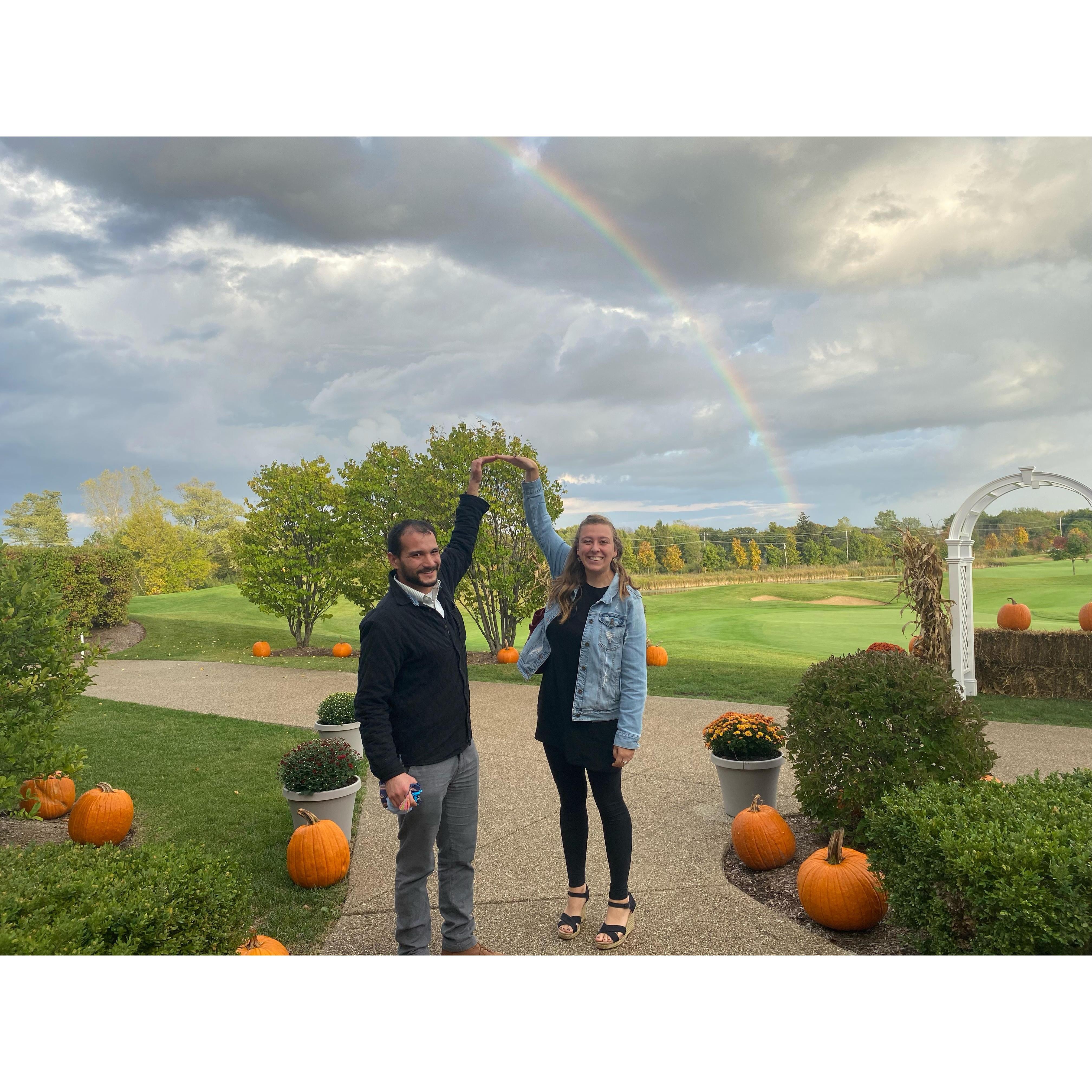 October 2021: At the rehearsal in Marengo at Blackstone for Lexi's wedding