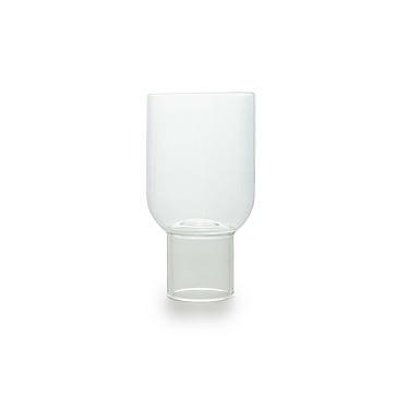 Departo Wine Glass, White/Clear