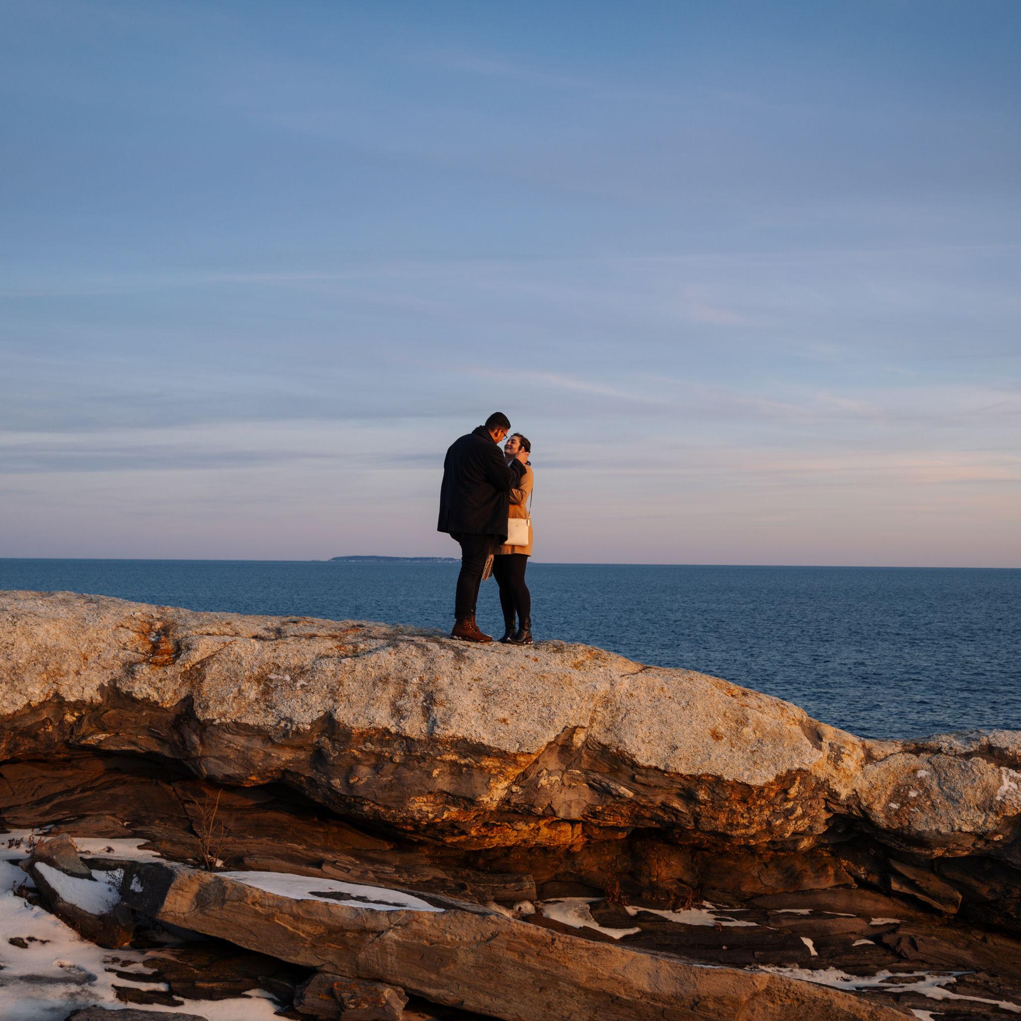 Julie was completely caught off-guard -- immediate happy tears.