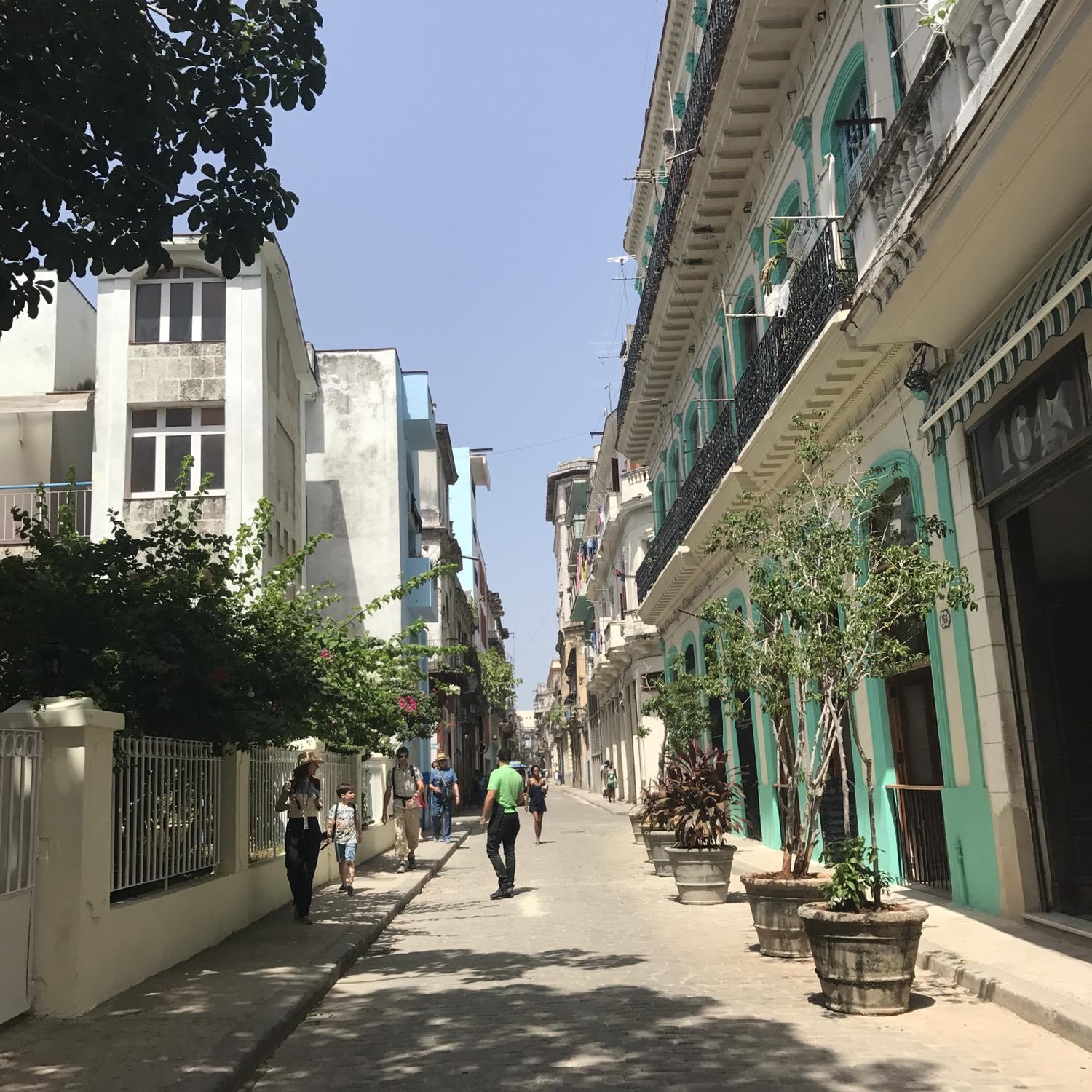 Walking down the streets of Cuba