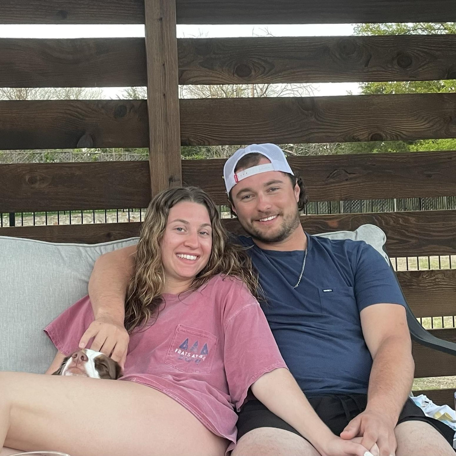 The first picture ever taken of us. True bliss that first summer, spending every moment together and soaking up the sun!