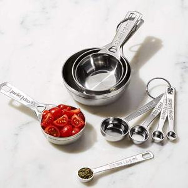 Le Creuset 5-Piece Stainless Steel Measuring Spoon Set + Reviews | Crate & Barrel