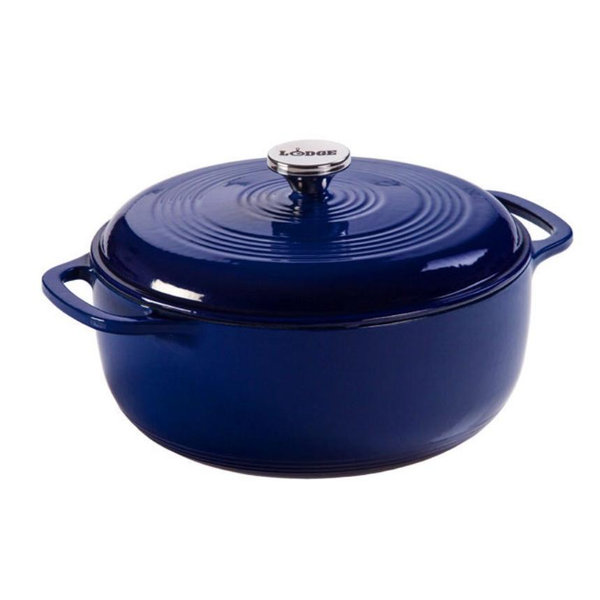 6 Quart Indigo Essential Enamel Cast Iron Dutch Oven