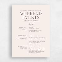 Beige Wedding Invitation - Finch Classic