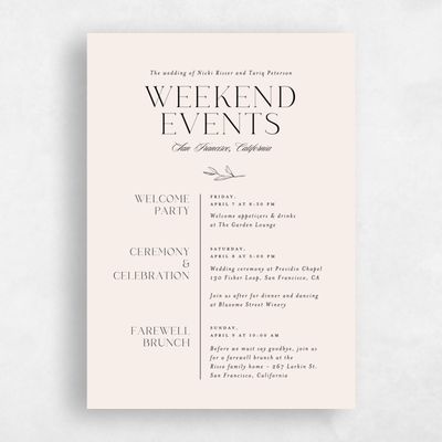 Multi-Colored Wedding Invitation - Finch Classic
