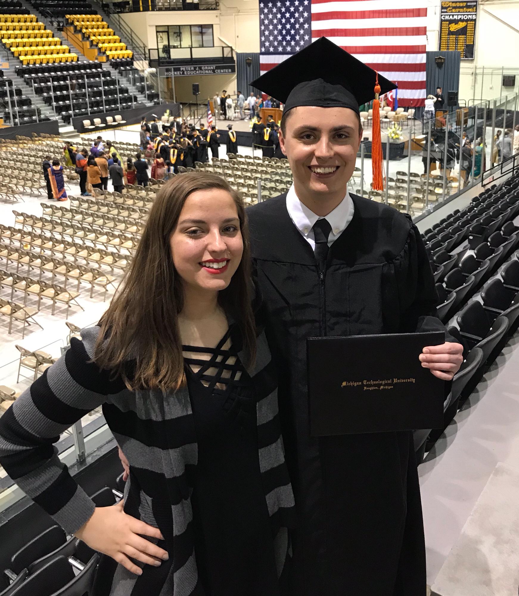 Patrick’s graduation from MTU. May, 2018