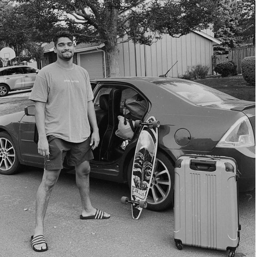 August 2020: We drove 37 hours to the West Coast where Brennan would live and begin working with the Circuit Riders! Had to whip out the longboard at the halfway mark (Denver, Colorado)