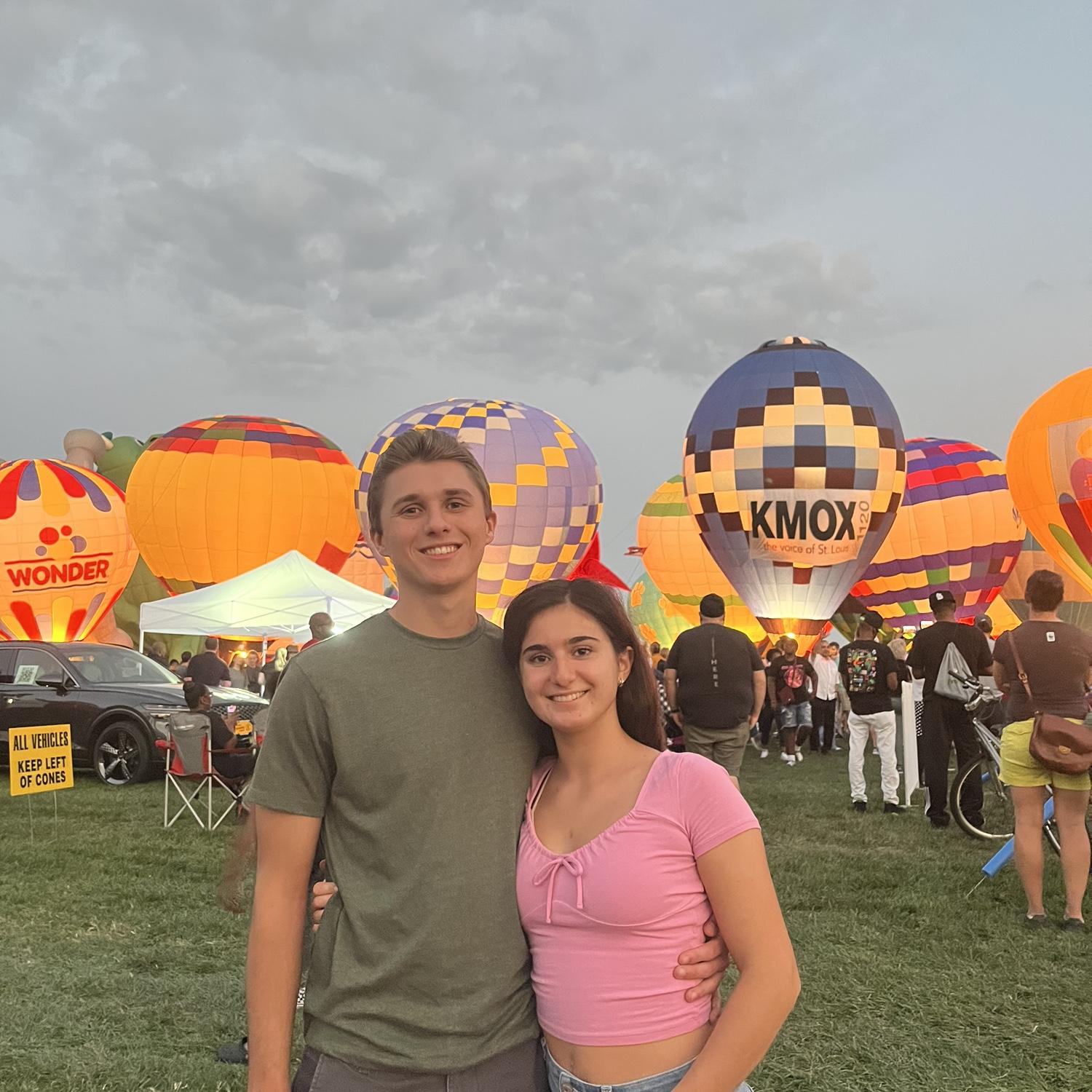 Hot air balloons in Forest Park (fun fact: St. Louis’s Forest Park is bigger than NYC’s Central Park)