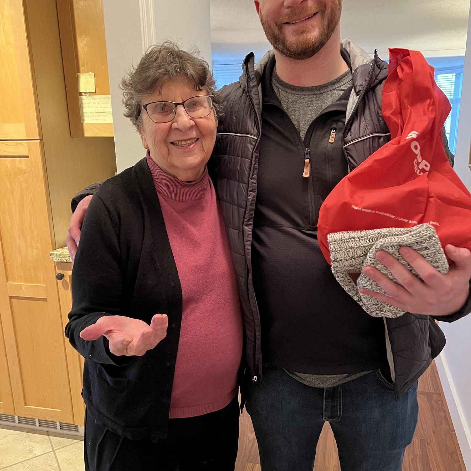 Brycen and his Grandma Ann.