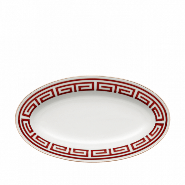 Richard Ginori Labirinto Scarlatto pickle dish