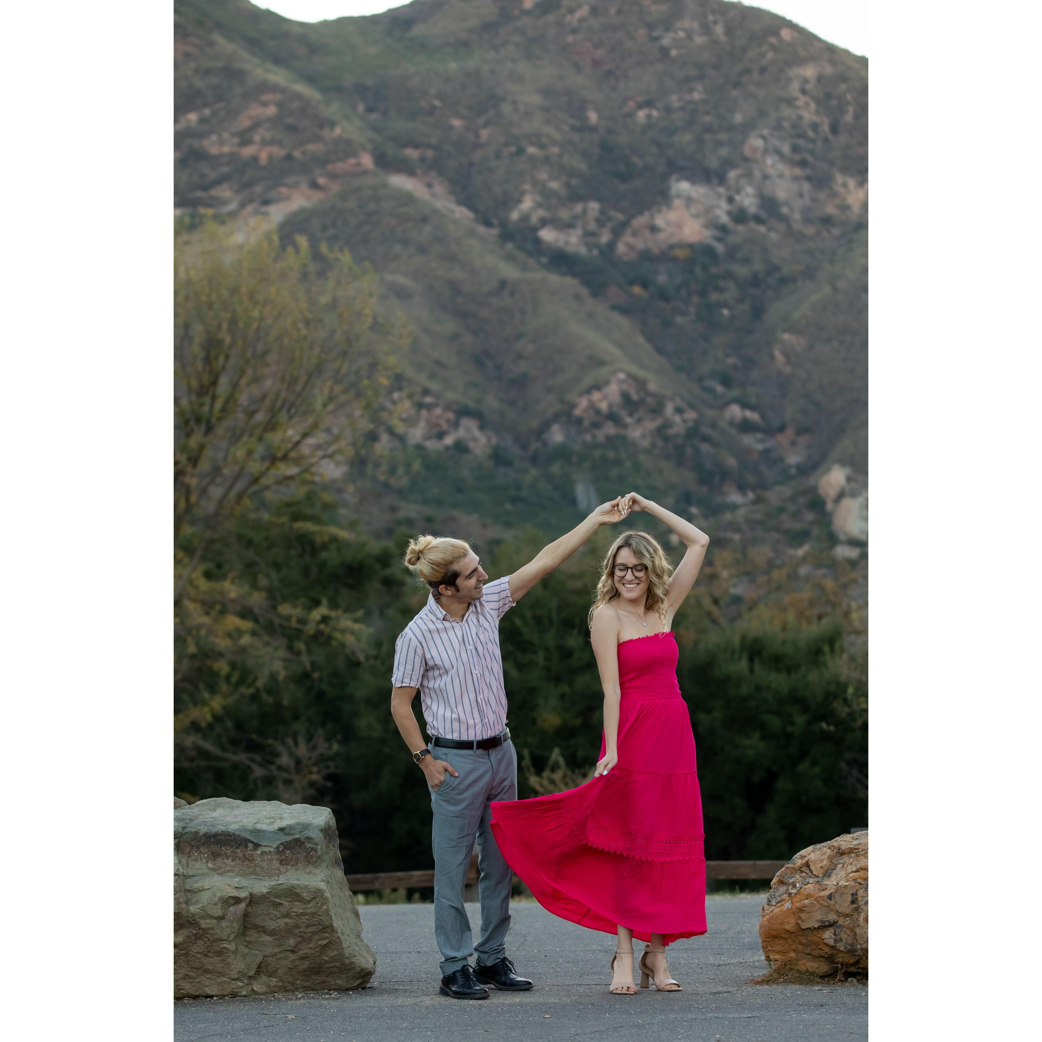Engagement photo shoot - third outfit!