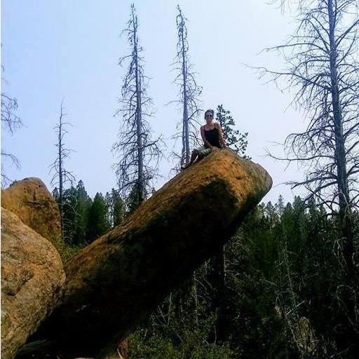 That really big scary rock he helped me crawl up on our first camping trip.