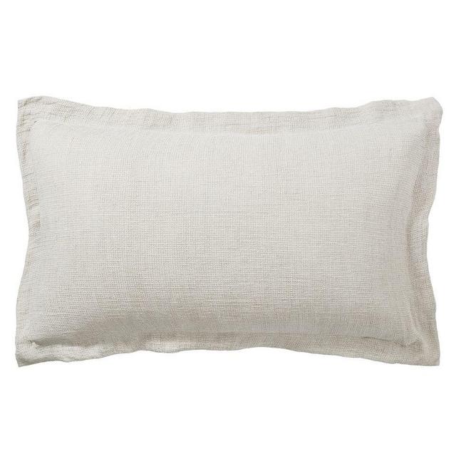 Flax Belgian Flax Linen Waffle King Shams, Set of 2